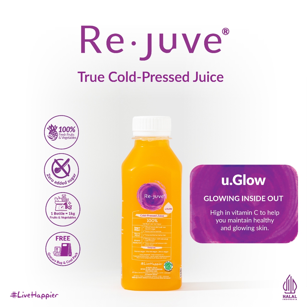

Re.juve Jkt - u.Glow 1350 ml (Cold-Pressed juice / jus)