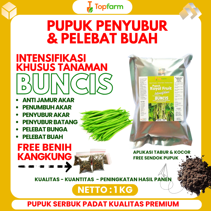 Pupuk Pelebat Buah Kacang Buncis / Pupuk Kacang Buncis Terbaik / Pupuk Pelebat Buah Buncis / Pupuk P