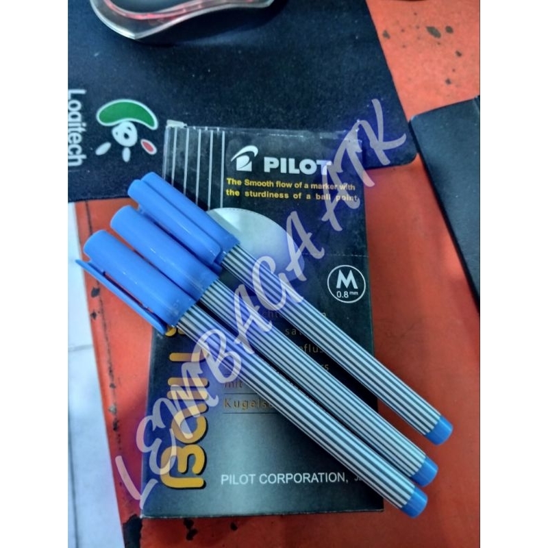 

pulpen pilot ball liner 0.8 mm biru 1 pcs