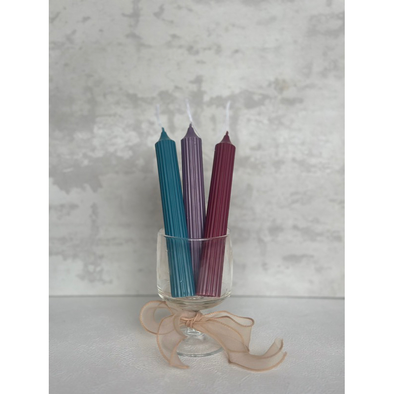 strip candle / long candle / candle decor / lilin dekorasi / taper candle