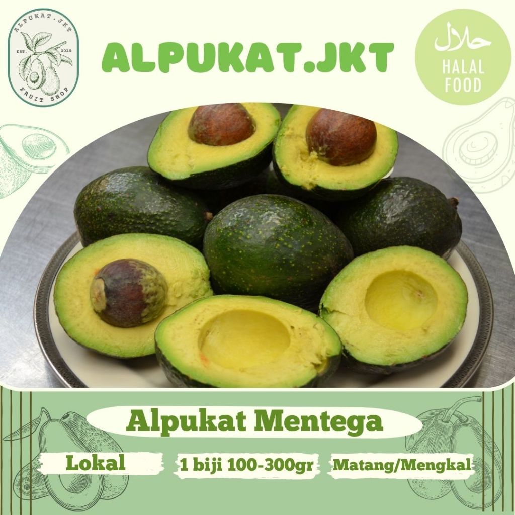

Alpukat Mentega, Grade A Bergaransi. 1 Kg - ALPUKAT.JKT