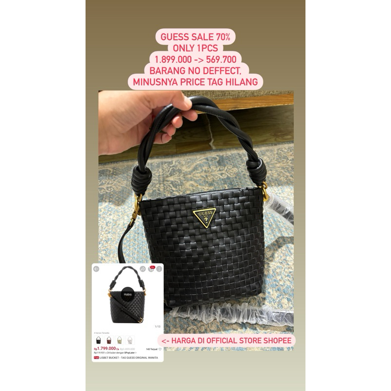 DEFFECT SALE GUESS ORI, READY STOCK JASTIP GUESS 70%