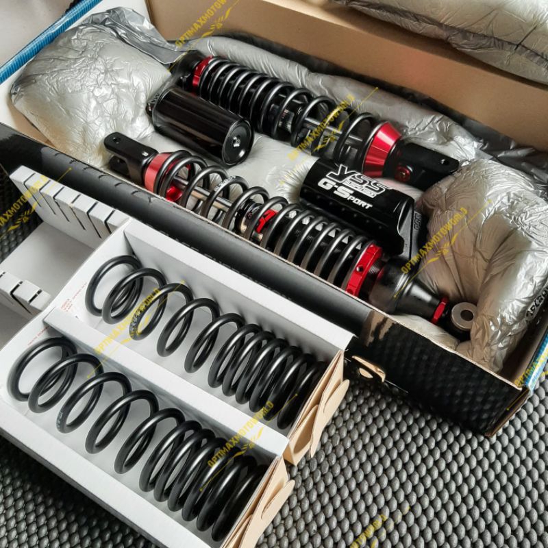 SHOCK YSS G-SPORT BLACK SERIES HONDA PCX 160 TINGGI 365MM