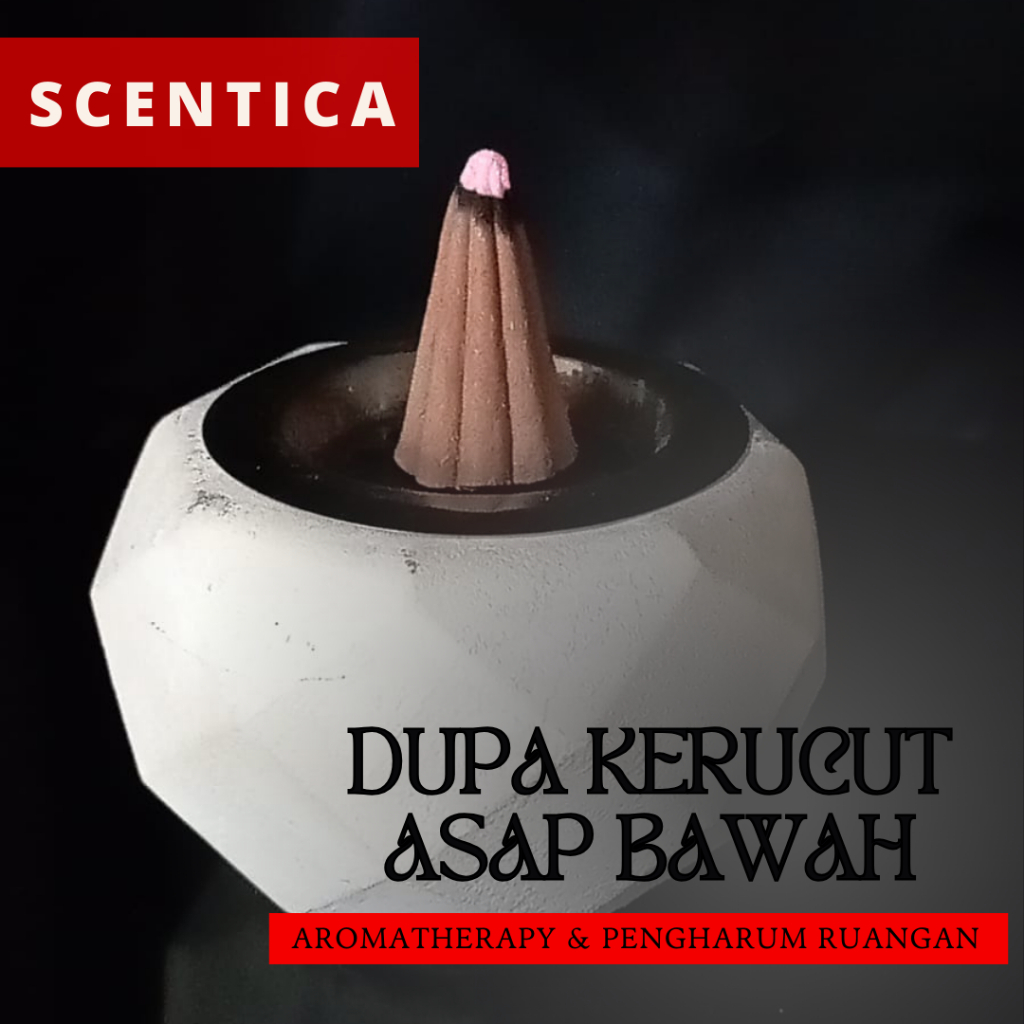 Scentika Dupa kerucut Asap Bawah, bukhur dupa bakar aromatherapy, pengharum ruangan, asap harum