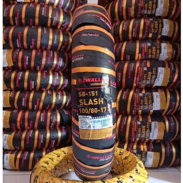 Ban Luar SWALLOW Slash 100/80-17 Tubeless Soft Compound