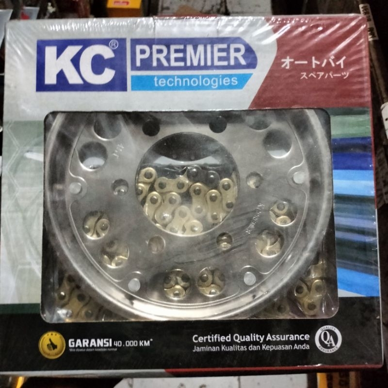 GEAR SET CBR150R L6 (GOLD) UNTUK MOTOR CBR150R L6 MERK KC PREMIER