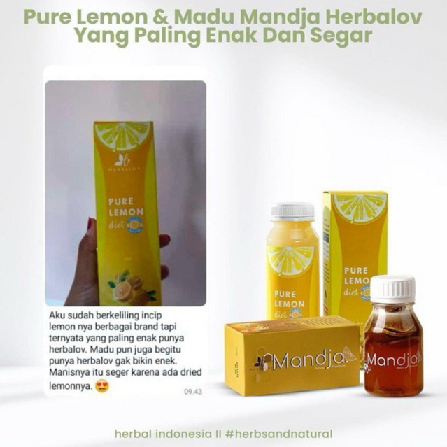 

Nafariz724 Mandja By Herbalov - Madu Multiflora Dan Dried Lemon / Meningkatkan Imun Tubuh Original