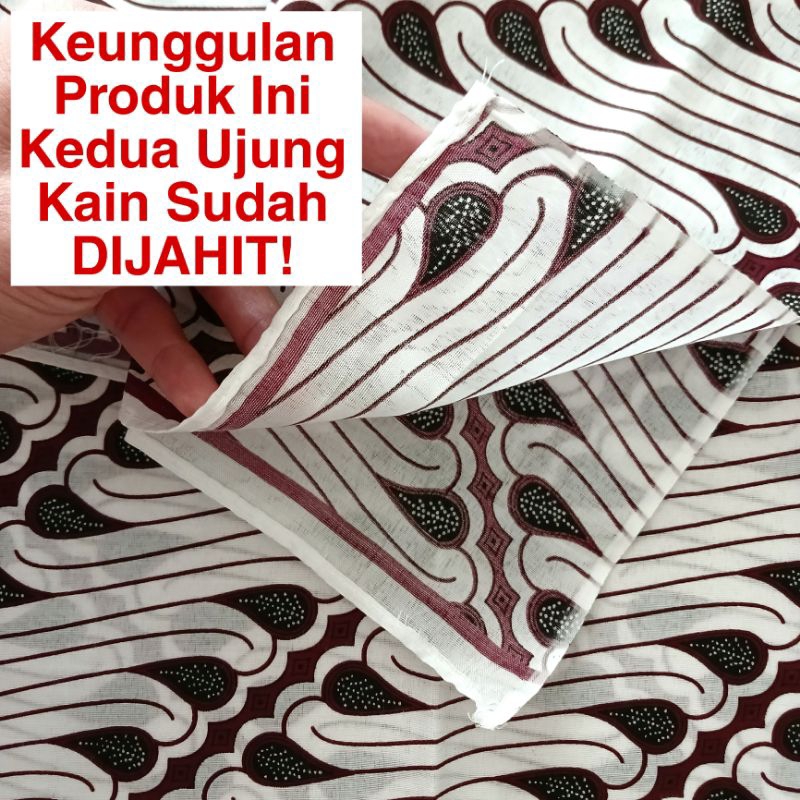 Grade Ori Kain Batik Idola Putih Jarik Samping Sewek Sarung Wanita Pria Dewasa Motif Tenun Murah New
