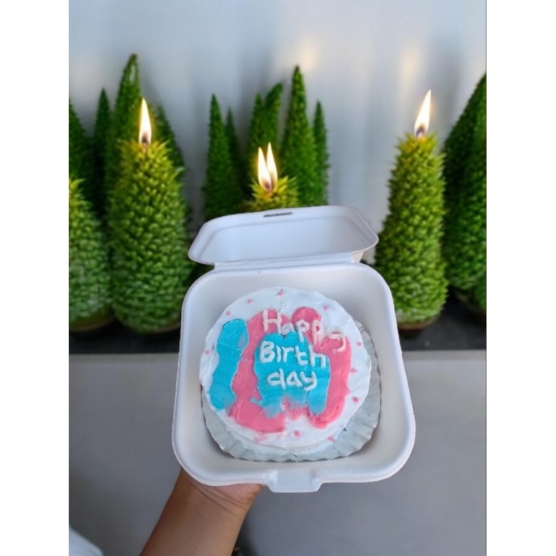 

bento cake kue ulang tahun ekonomis gratis lilin dan nama