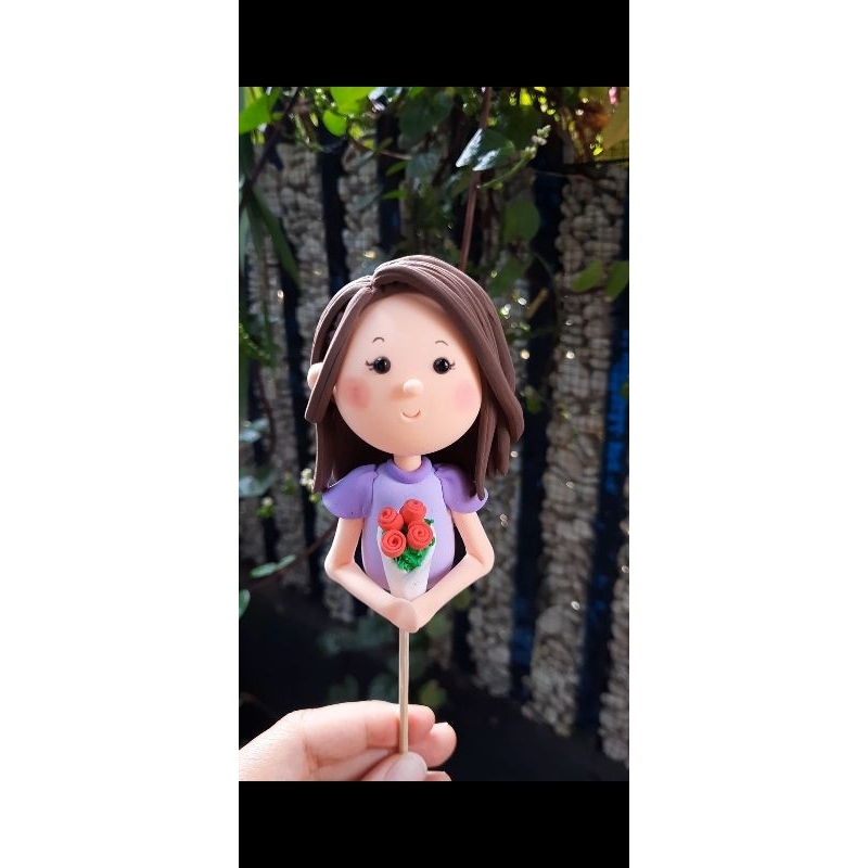 Boneka Clay Character setengah badan