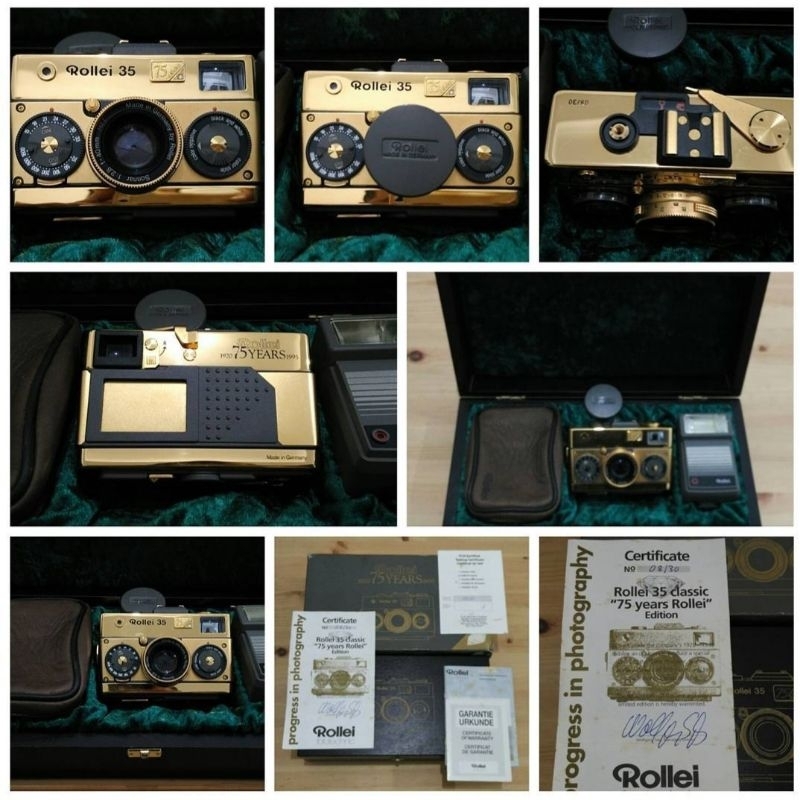 Rollei 35 Classic Gold 75th Anniversary Limited Edition with Sonnar 2,8/40mm Lens