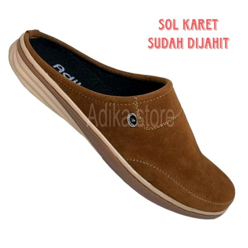 Sepatu Casual Slop Pria - Sepatu Bustong Pria Sol Karet. TU2T