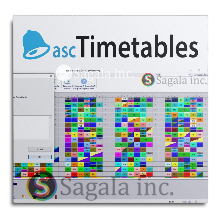 ASC TIMETABLES - WINDOWS - SCHOOL SCHEDULING APLIKASI JADWAL PELAJARAN