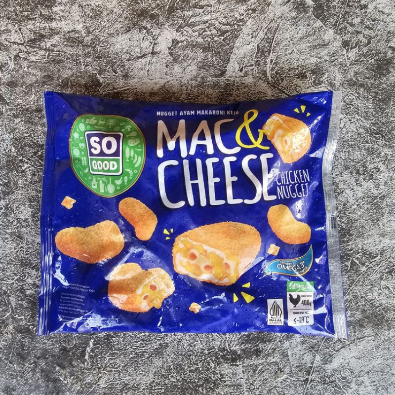 

So Good Chicken Naget Mac & Cheese 400Gr
