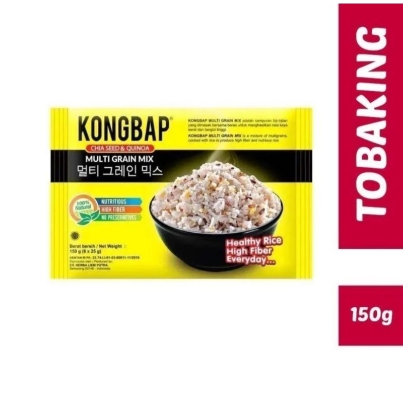 

Kongbap Multi Grain Chia Seed Quino 150 gr / Beras Kongbap Chia Seed Quino Multi Grain 150 gr