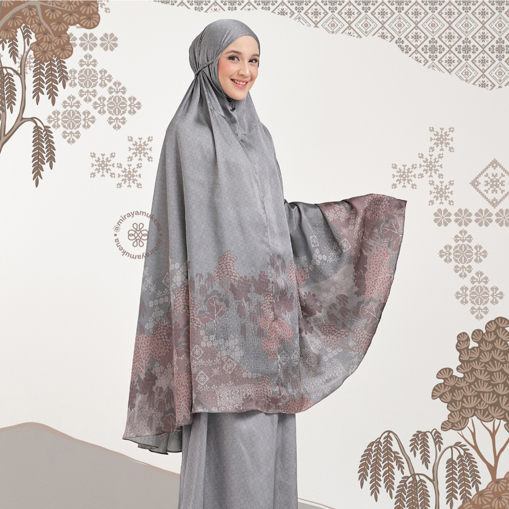 Mukena Travel Printing Miraya Jardin Stone