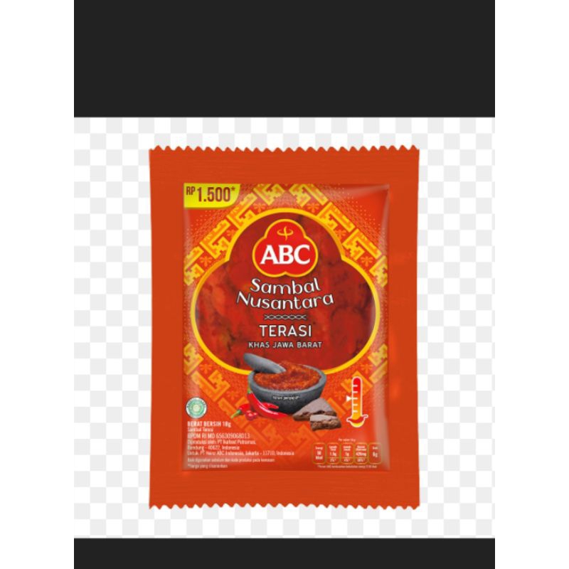 

Abc Sambal Terasi Sachet 18gr