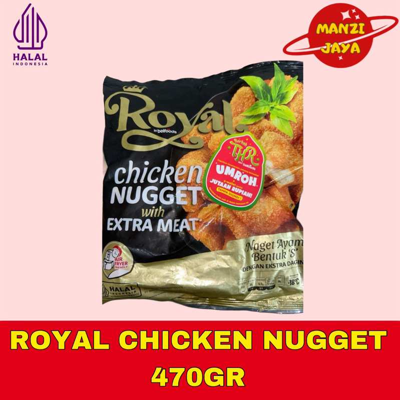 

BELFOOD ROYAL Chicken Nugget Extra Meat 470gr