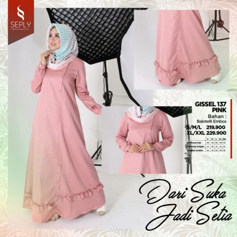 Promo Gamis Seply//Gissel 136//Gissel 137//Gissel 138//Gissel 141