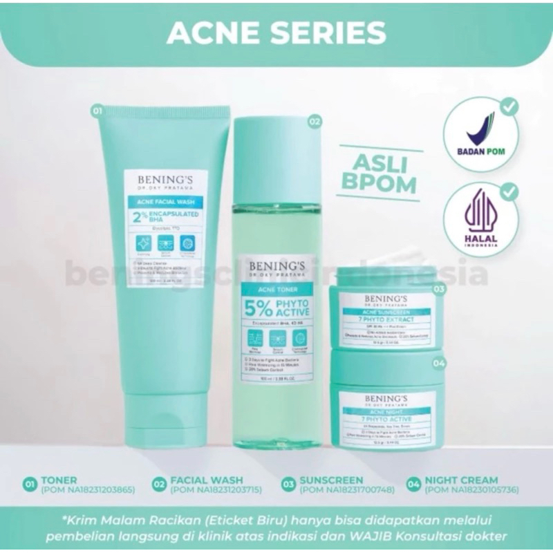 BENING’S SKINCARE CLINIC ACNE SERIES