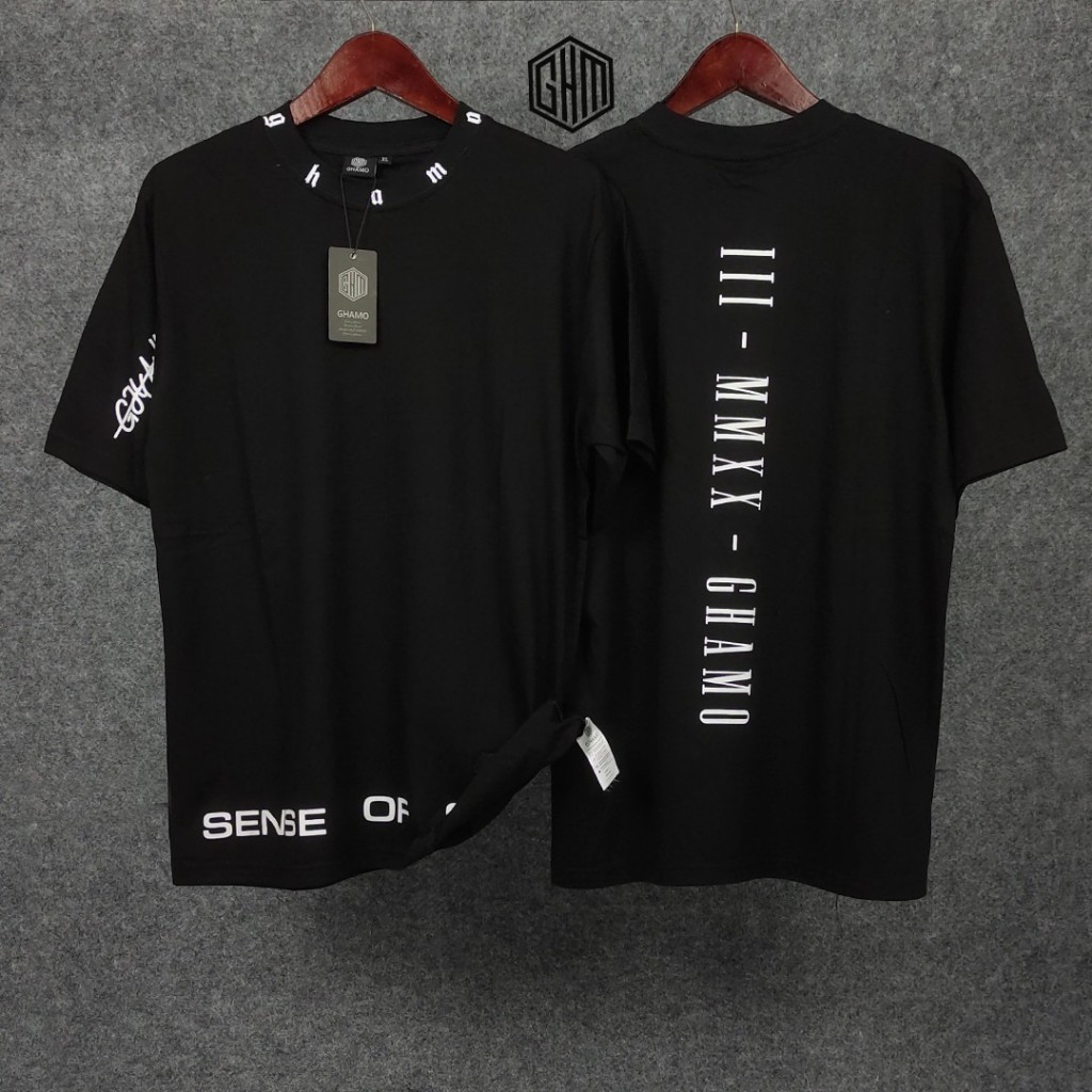 Baju Kaos T-Shirt Distro Model Simple Kaos Pria Remaja Dewasa Lengan Pendek Hitam Putih