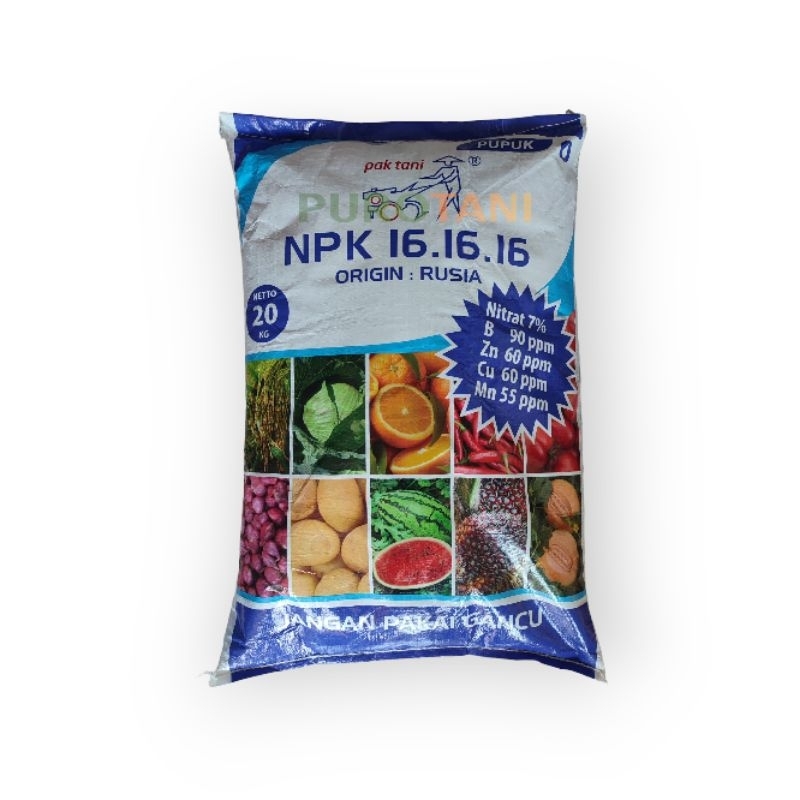 Pupuk NPK Pak Tani 20 Kg NPK 16 16 16 bunga buah daun 20 kg