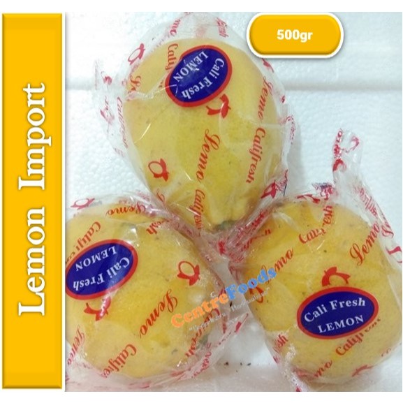 

Jeruk Lemon California - Import Fresh | 500gr [ Harga Per 0,5 Kg ]