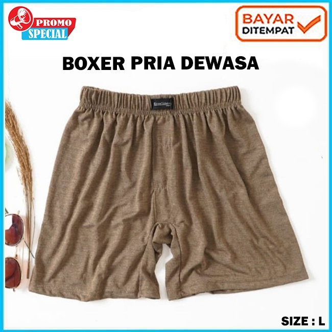 BOXER POLOS | KOLOR POLOS | CELANA POLOS BOXER DEWASA | BOXER MOTIF POLOS | CELANA BOXER PRIA