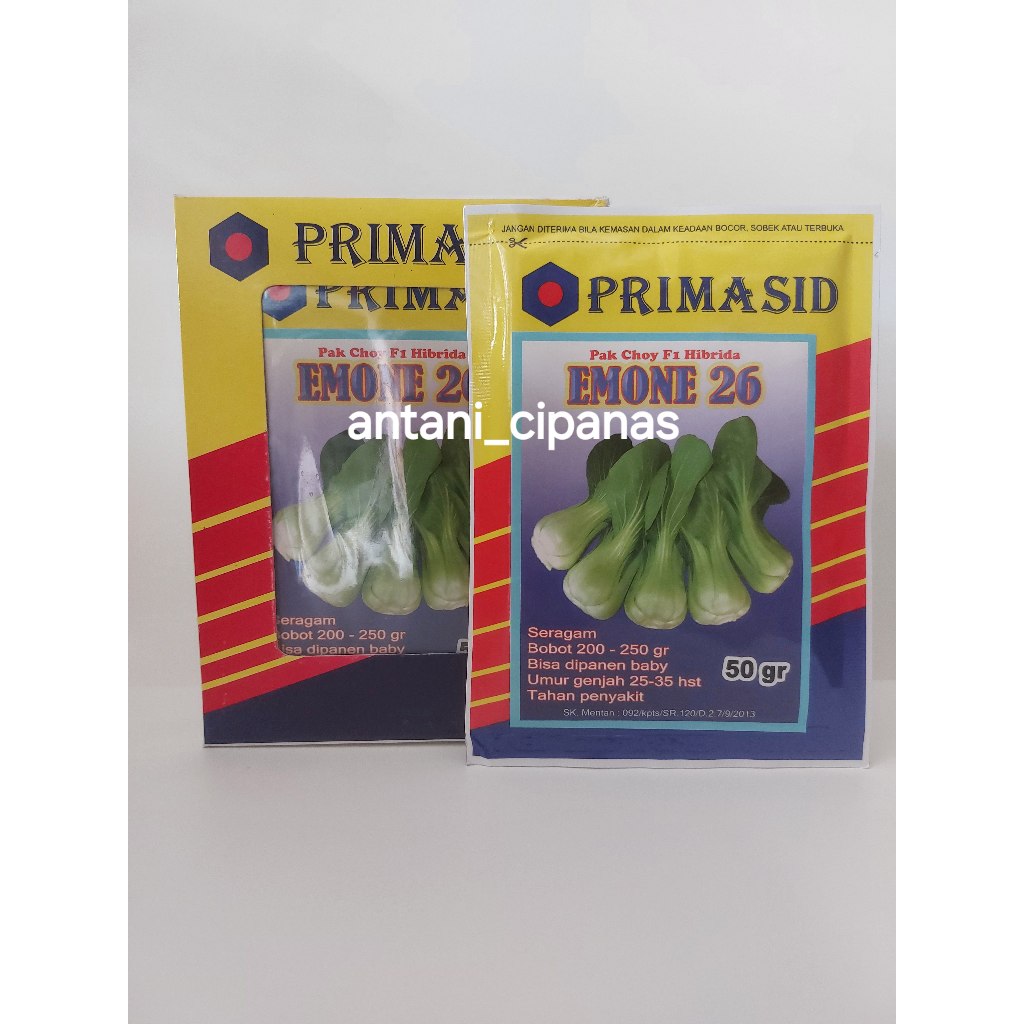 Benih Pakcoy EMONE 26 50GR Primasid Pakchoy