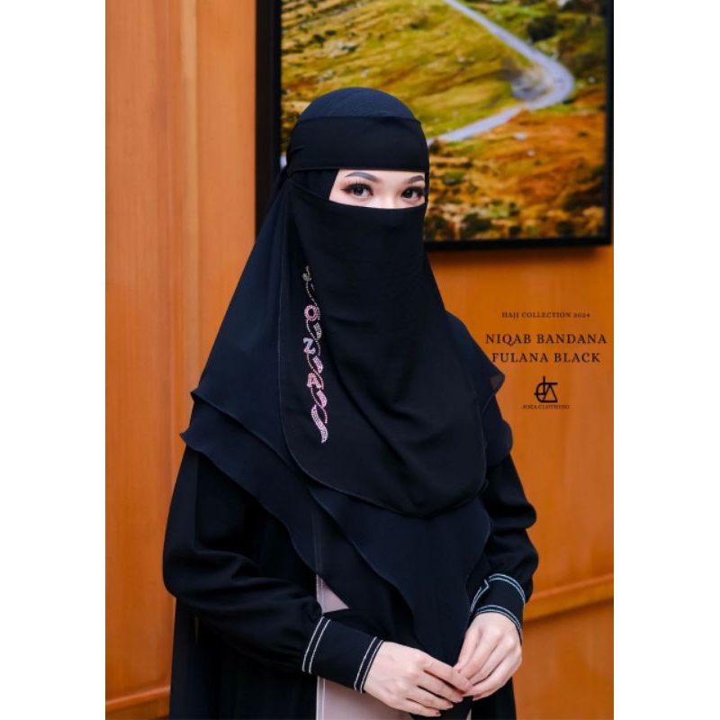 Niqab Fulana by Joza | Niqab Hitam | Cadar | Joza Clothing | D'Hijab of Mey
