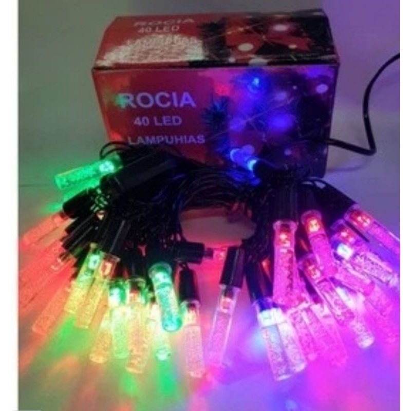 Lampu Natal Hias LED Silinder Gantung Tumbler RGB Rainbow Warna-Warni
