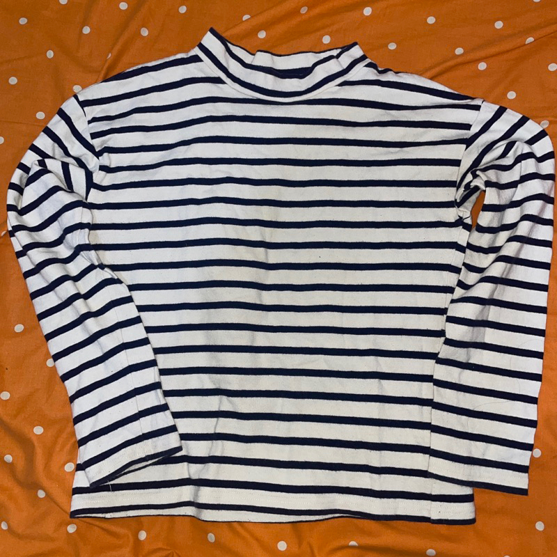 Kaos salur stripe longsleve (preloved) Uniqlo