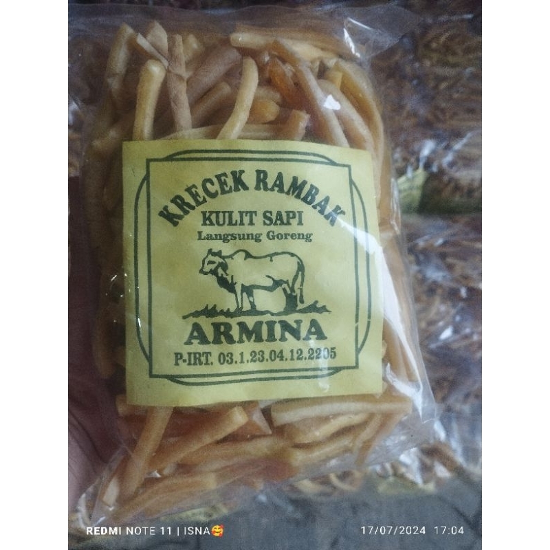 

KRECEK RAMBAK KULIT SAPI 500gram Premium