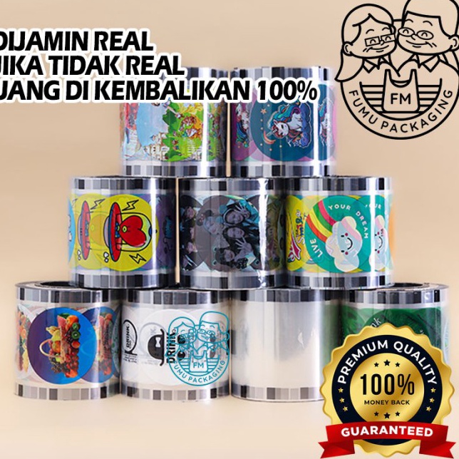 lid CUP Sealer ROLL Seal Press Tutup minuman Gelas 12 cup  HITAM PUTIH  1