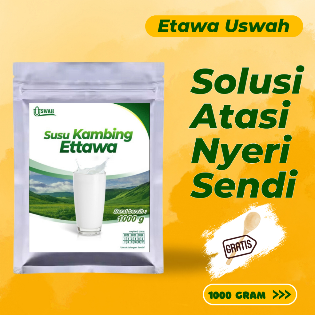 

Susu Etawa USWAH 1KG Solusi Untuk Nyeri Sendi, Asam Urat, Sesak Nafas dan Asam Lambung