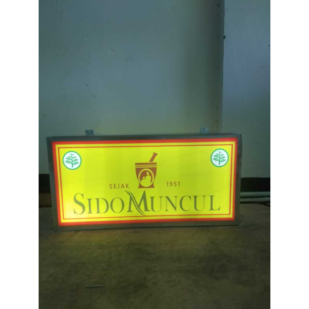 PROMO SATU HARI JADI NEON BOX SIDOMUNCUL 2 SISI NYALA DEPAN BELAKANG MURAH TERJANGKAU