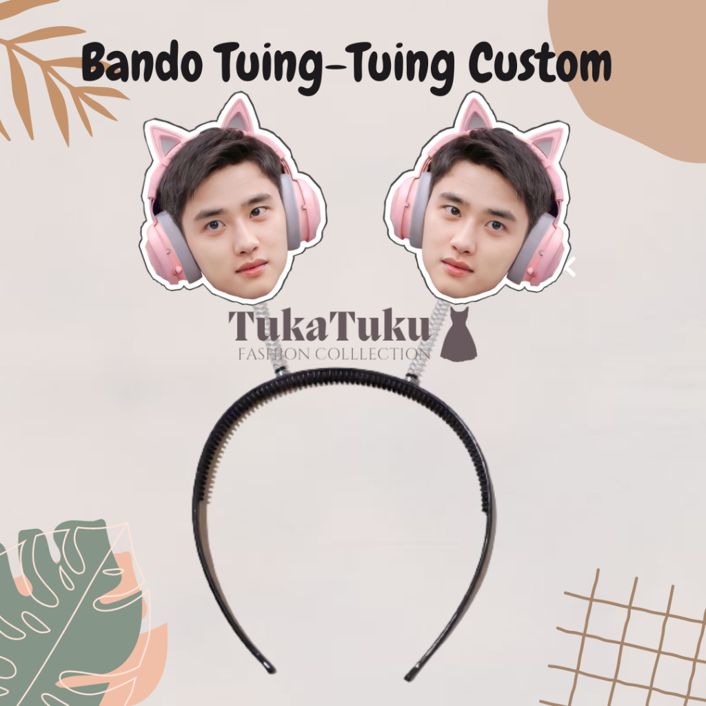 ((LED)) Ready Custom Bando Tuing Tuing / Bando Per Custom Headband KPOP  Bando Konser / Bando NCT BT