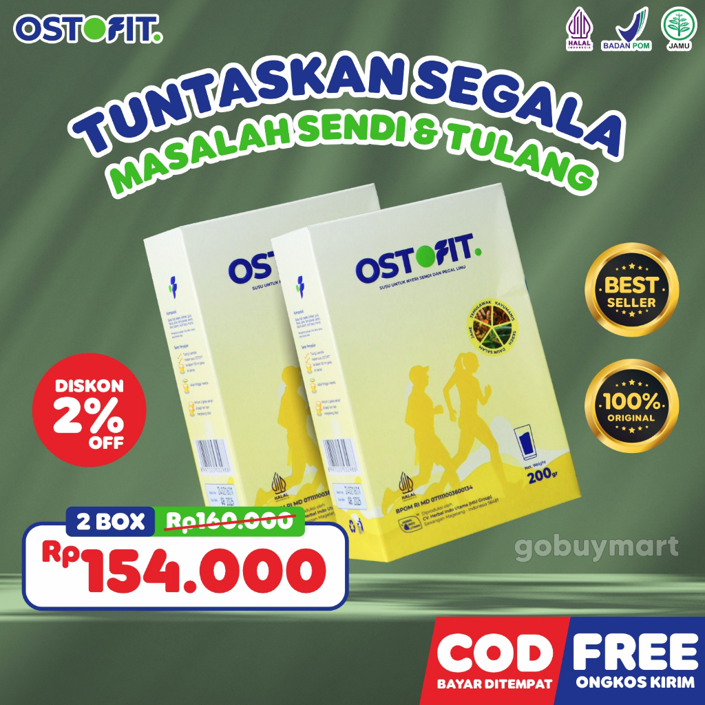 

OSTOFIT 2 Box - Susu Herbal Untuk Tuntaskan Masalah Nyeri Sendi