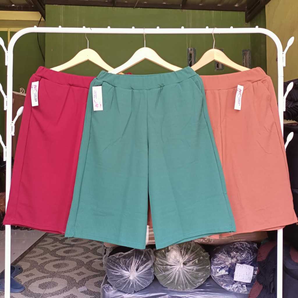 CELANA Kulot pndek 7/8 pas lutut WANITA CELANA SANTAI