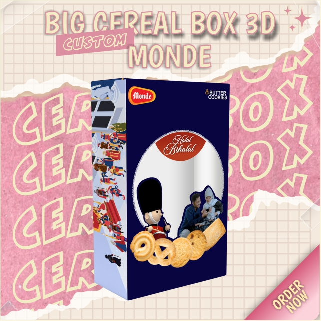 

(1 HARI JADI GIFT BOX CEREAL CUSTOM) Big Box Monde Series Viral