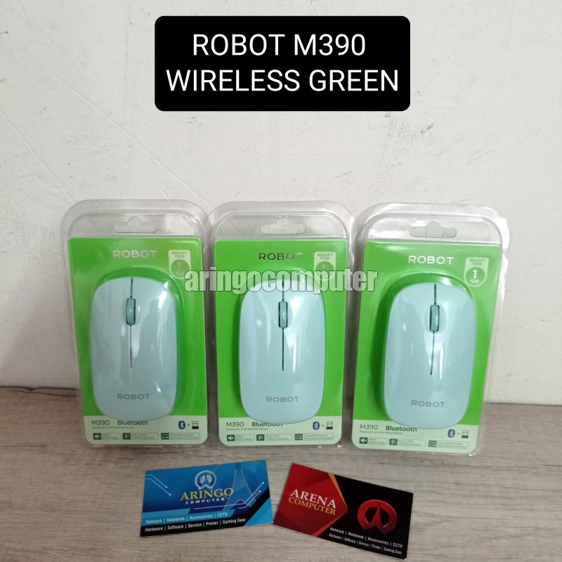Mouse ROBOT M390 WIRELESS GREEN