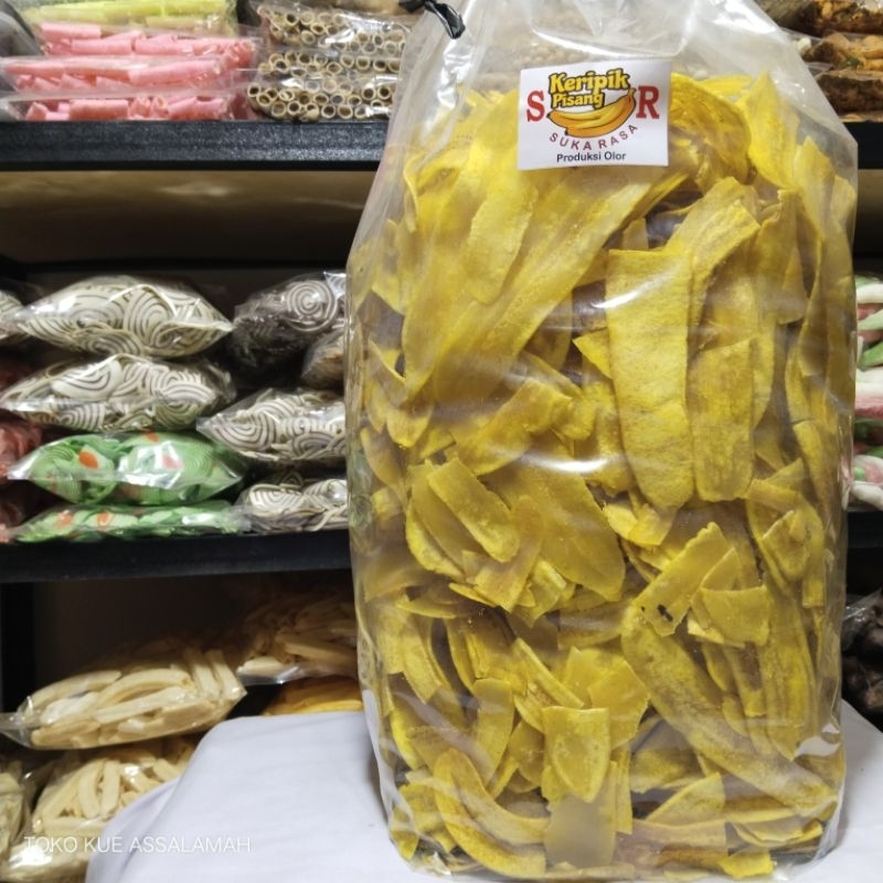 

Keripik Pisang Asin 1kg / Keripik Pisang Nagka