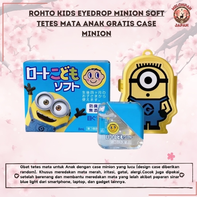 Rohto Kids Eyedrop Minion Soft Tetes Mata Anak Gratis case Minion