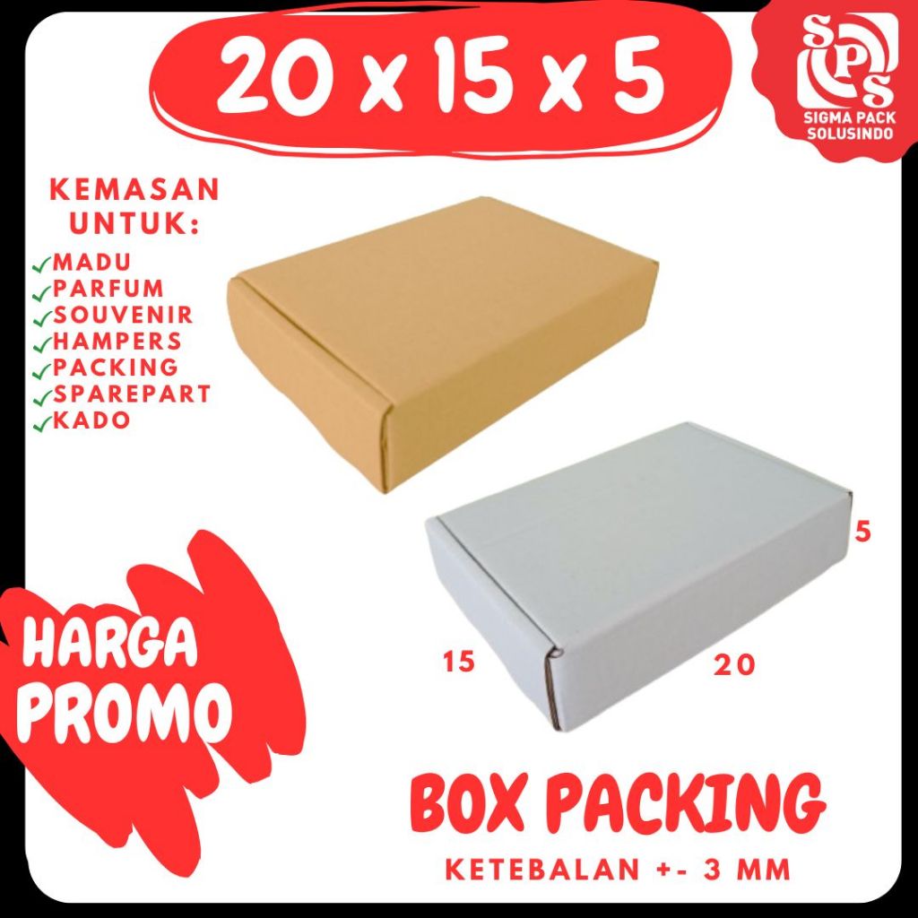 

Box 20x15x5 LS Kardus Karton Packing Madu Hampers Kotak Kemasan Box Souvenir Karton