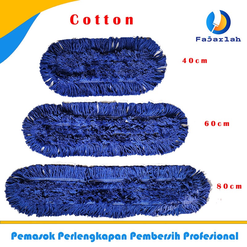 FAJARLAH Refill Cotton lobby duster sapu lobby 40cm 60cm 80cm