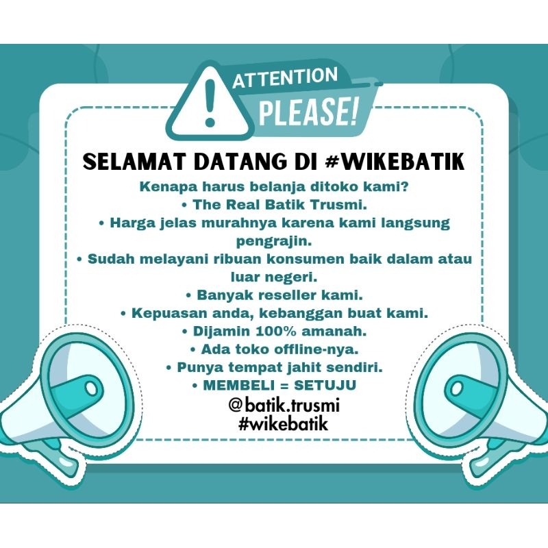 RB WIKE BATIK SET ANDIN KULOT KEBAYA OUTER LACE RENDA VISCOSE BATIK TRUSMI