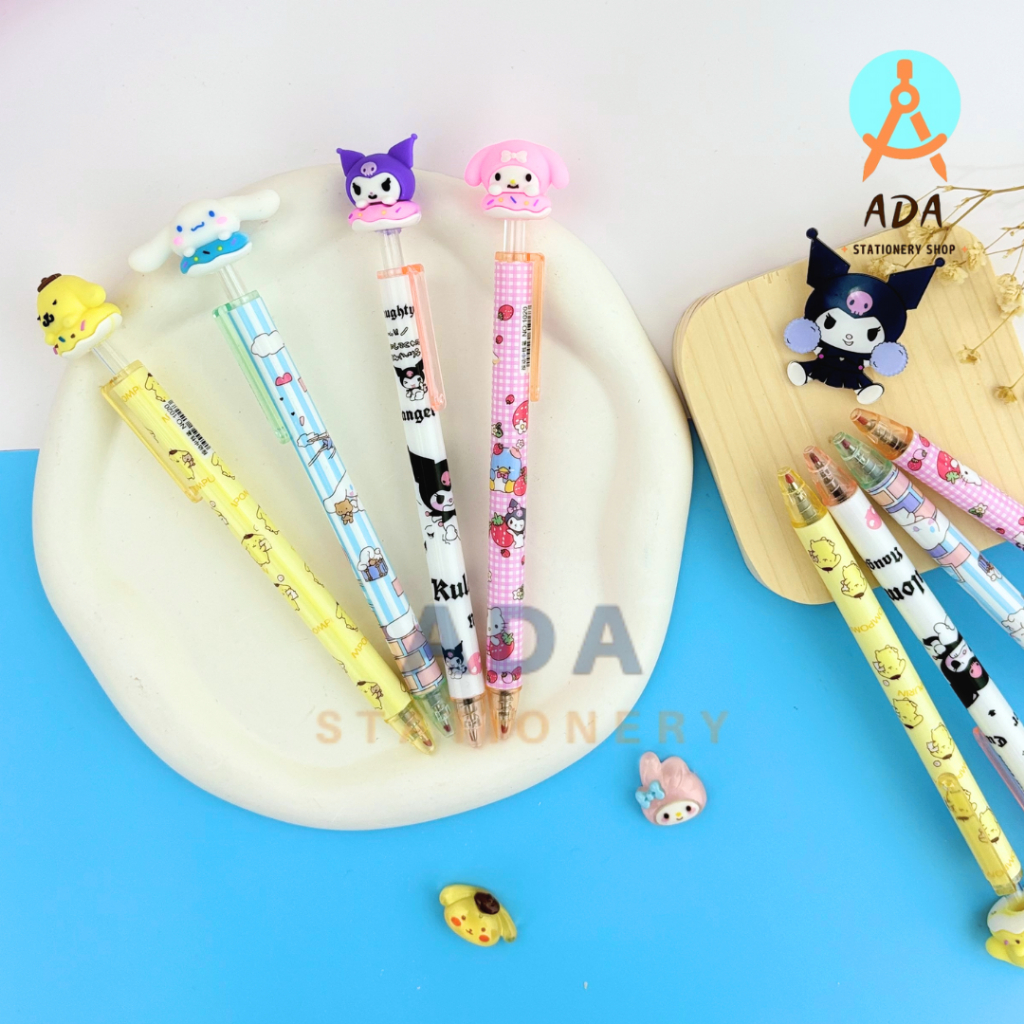 

PULPEN KLIK SANRIO KEPALA B-100/ GEL PEN CLICK/BOLPEN KLIK SANRIO