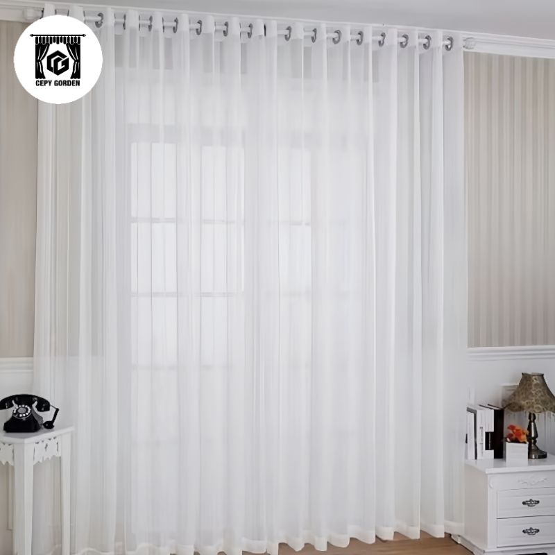 GORDEN SIFON VOIL/GORDEN VITRASE DALAMAN POLOS VITRASE MODEL SMOKRING/GORDEN DALAMAN MINIMALIS