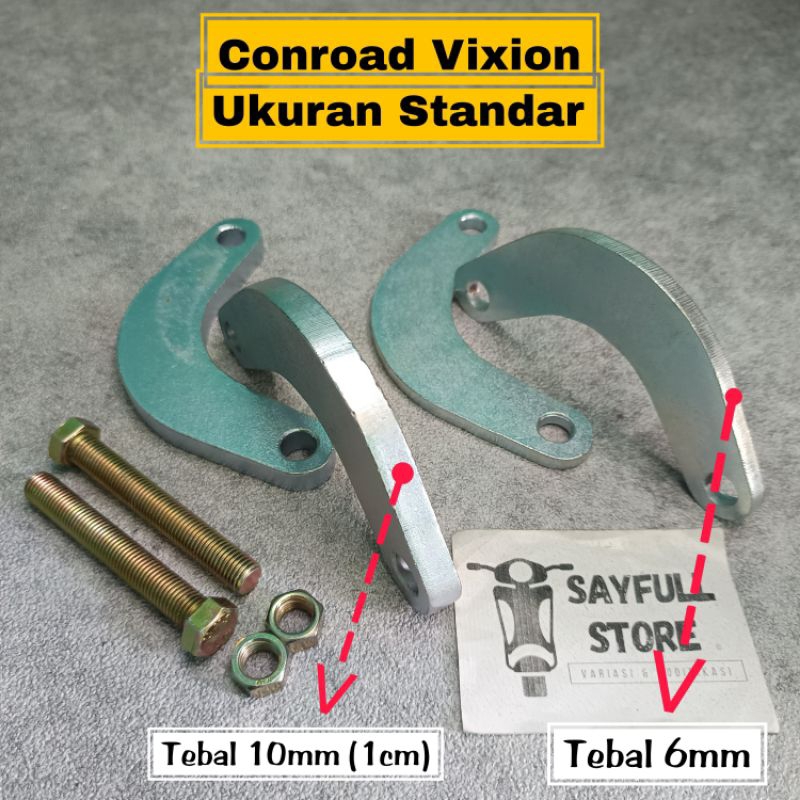 Conrod Vixion Old New Nvl Nva R Ukuran Standar Original Tebal 10mm Conroad