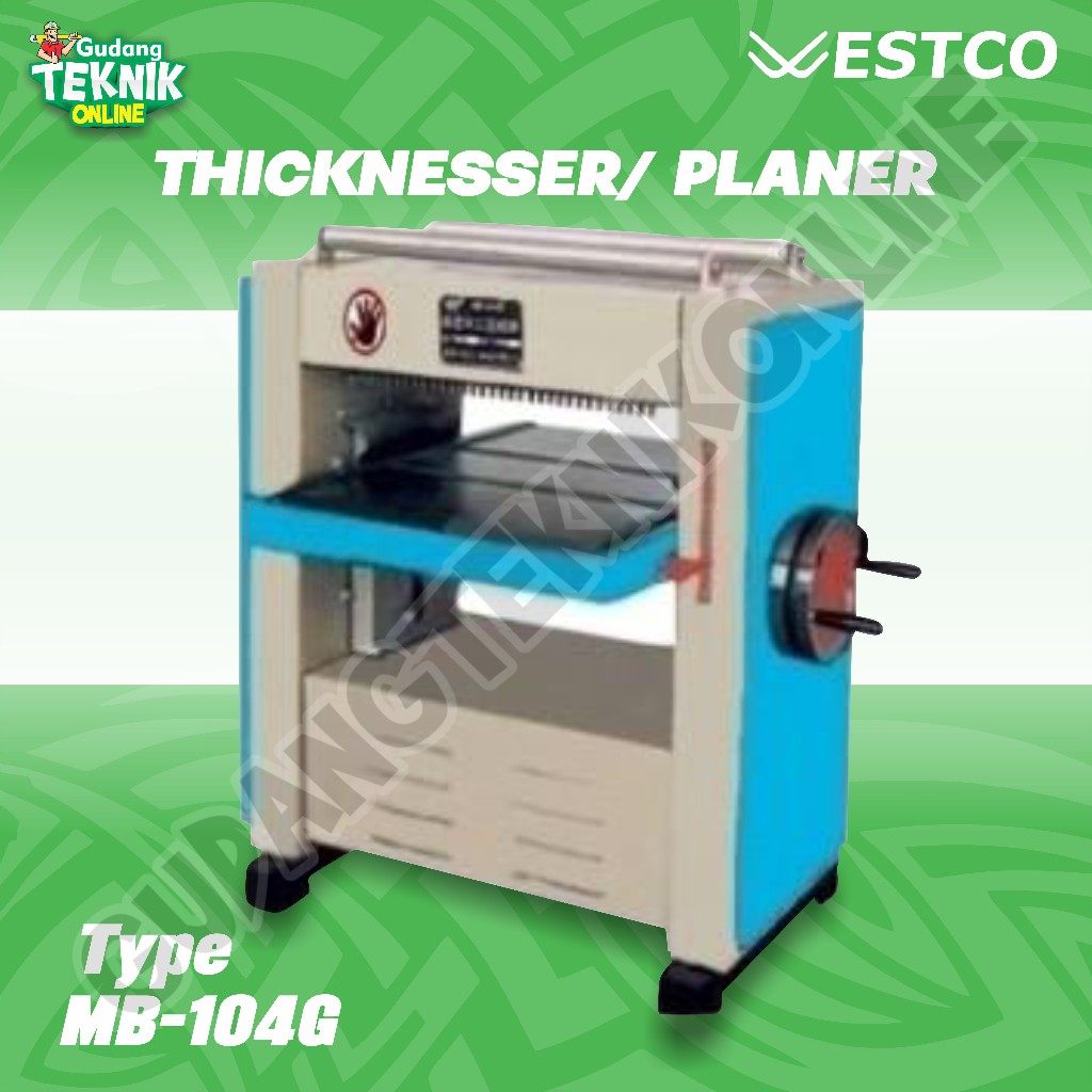 Mesin Planer Duduk 16" WESTCO MB104G MB-104G / Mesin Meja Planner Pasah Ketam Sugu Serut Kayu 16 Inc